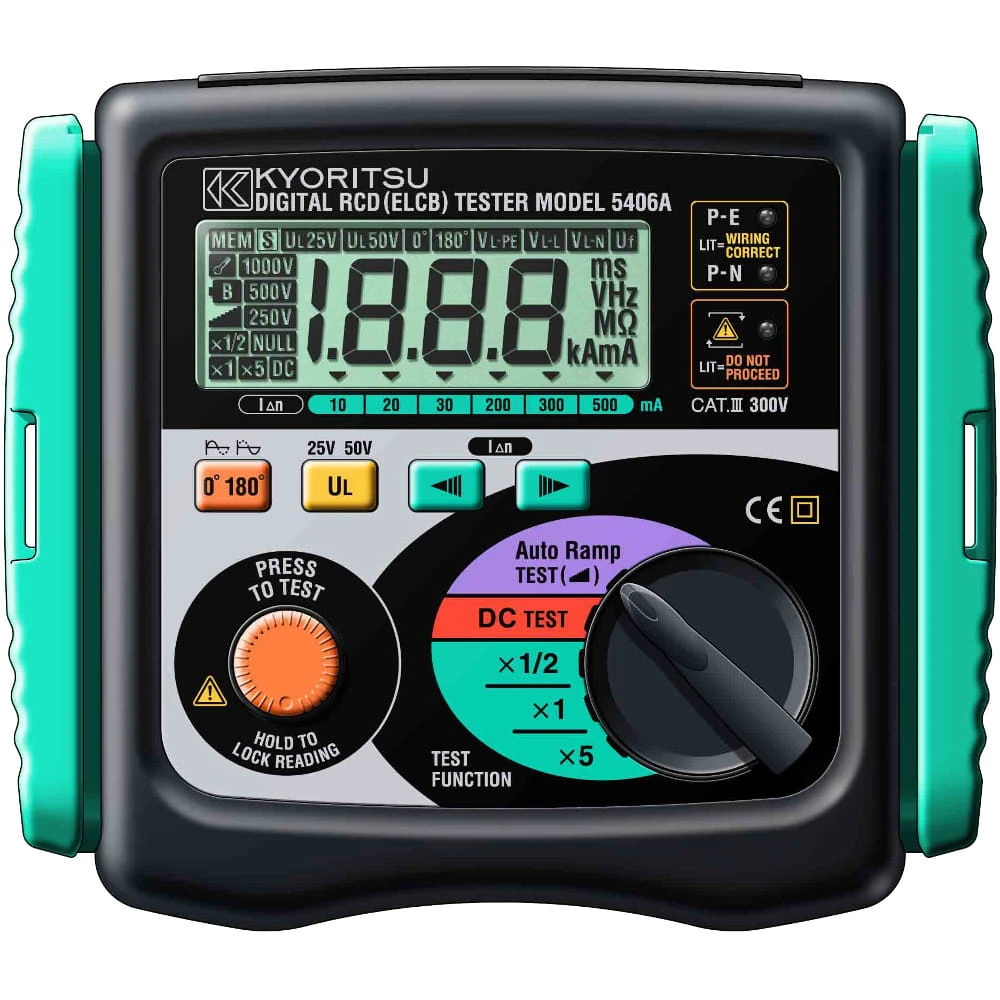 Tester wyłączników RCD Kyoritsu KEW 5406A