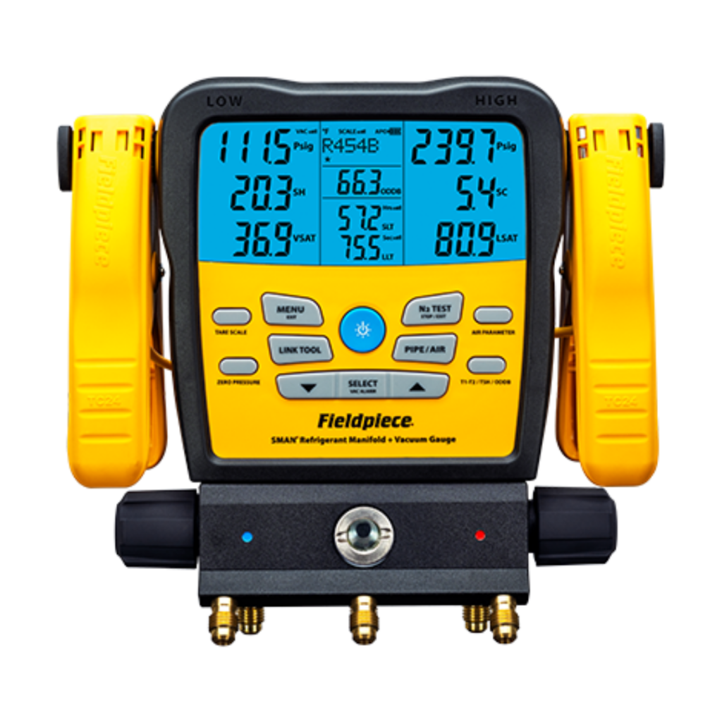 Oprawa zaworowa z wbudowanym wakuometrem SM382V Fieldpiece