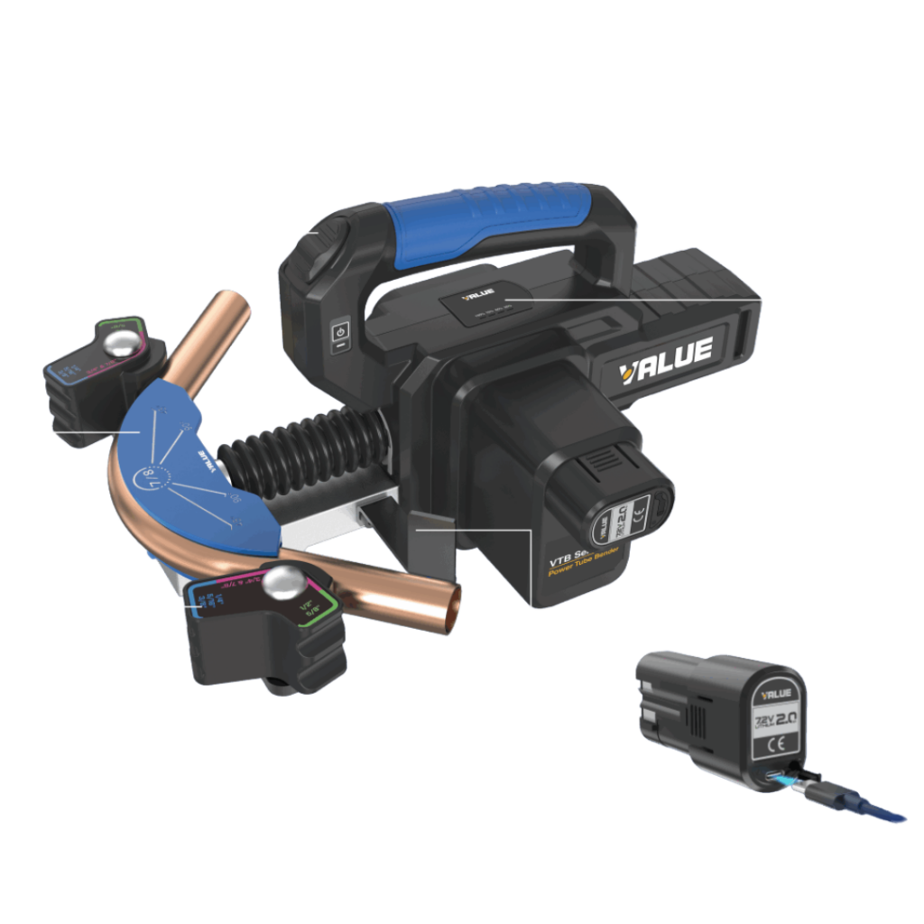 Giętarka akumulatorowa VALUE VTB-22L-S ładownie USB-C