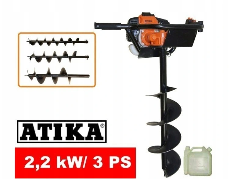 Wiertnica spalinowa glebowa ATIKA ELB52-zestaw — wynajem TechnikRent
