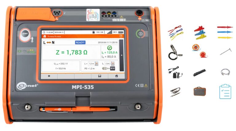 Wielofunkcyjny miernik instalacji Sonel MPI-535 — wynajem TechnikRent