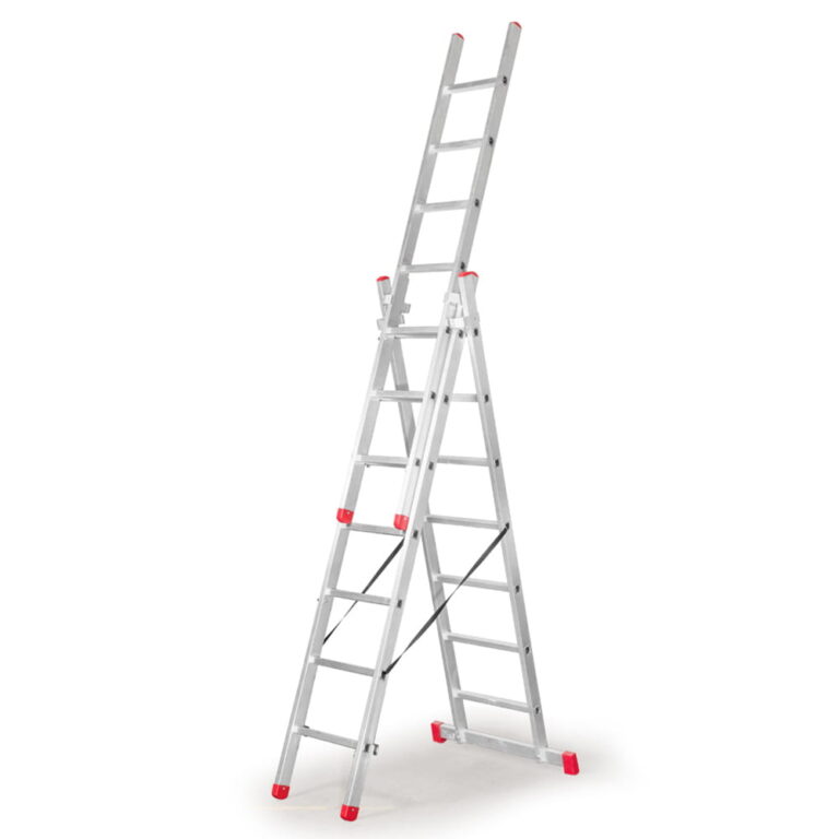 Drabina aluminiowa 3x11 FARAONE AK 336.3 - 7,59m — wynajem TechnikRent